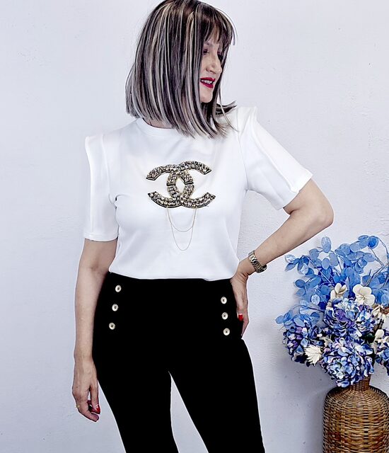 AGOTADO CAMISETA CHANEL BLANCA 
