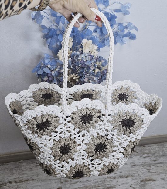 REBAJAS -25% BOLSO CROCHET blanco