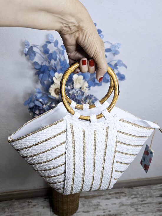 NOVEDAD BOLSO SIDI Blanco oro