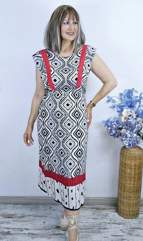 REBAJAS-25% VESTIDO Tana vivo rojo