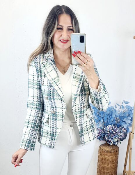 -20%  Blazer cruzada cuadros Rustic