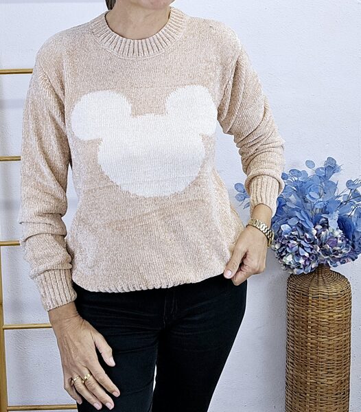 -20%  SUETER CHENILLA MICKEY CAMEL