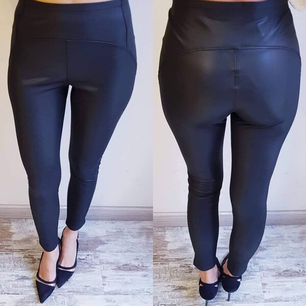 50%  leggins push-up polipiel pitillo negro Ultima talla 36