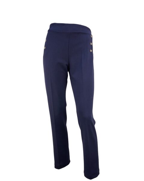 -20% PANTALON CREP BOTONES AZUL MARINO 